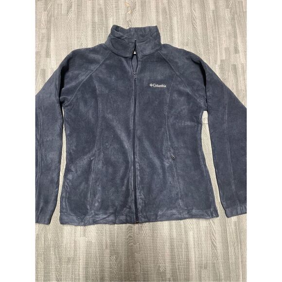 Columbia  Full Zip Blue Fleece Jacket Size L Women’s - Picture 1 of 6